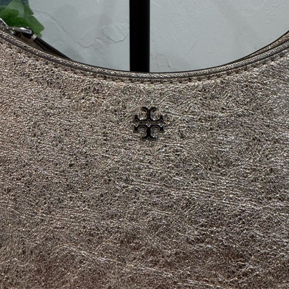 NWT✨Tory Burch Emerson Metallic Champagne Shoulder Bag - Picture 10 of 17